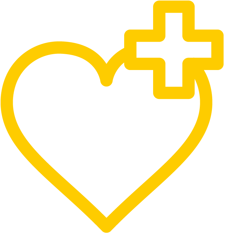 Icon: Herz mit Pluszeichen
