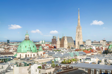Ausblick auf die Dächer von Wien