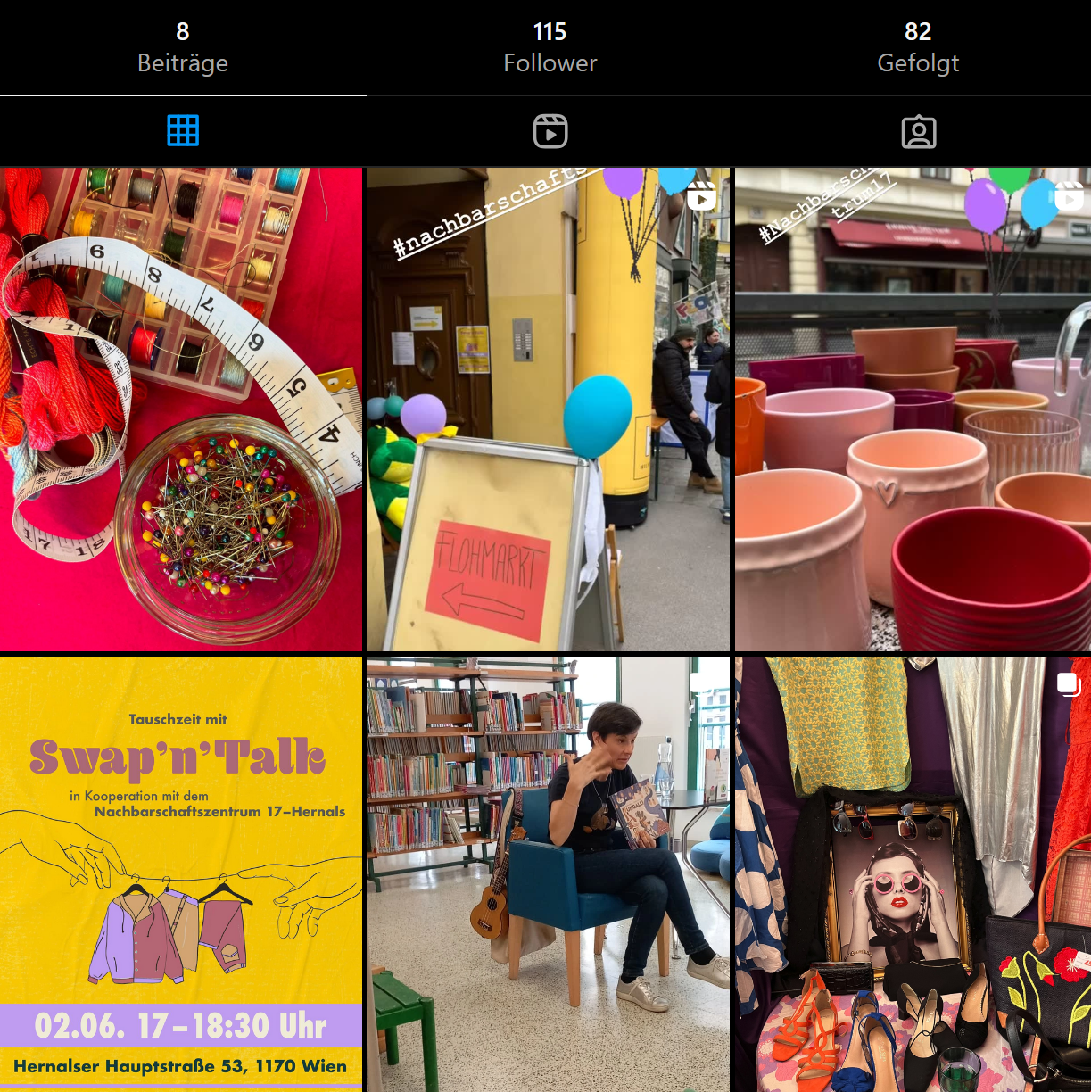 Bildausschnitt von Instagram Nachbarschaftszentren