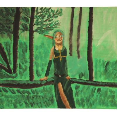 „Elfin im Wald“ von Clemens Erlsbacher