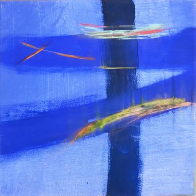 Bunt trifft auf Blau von Andrea Tamisch