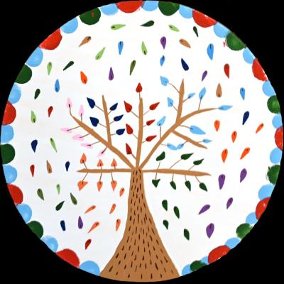 Regenbogenbaum von Bettina Radowan